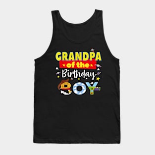 Grandpa Of The Birthday Boy Toy Familly Matching Story Tank Top